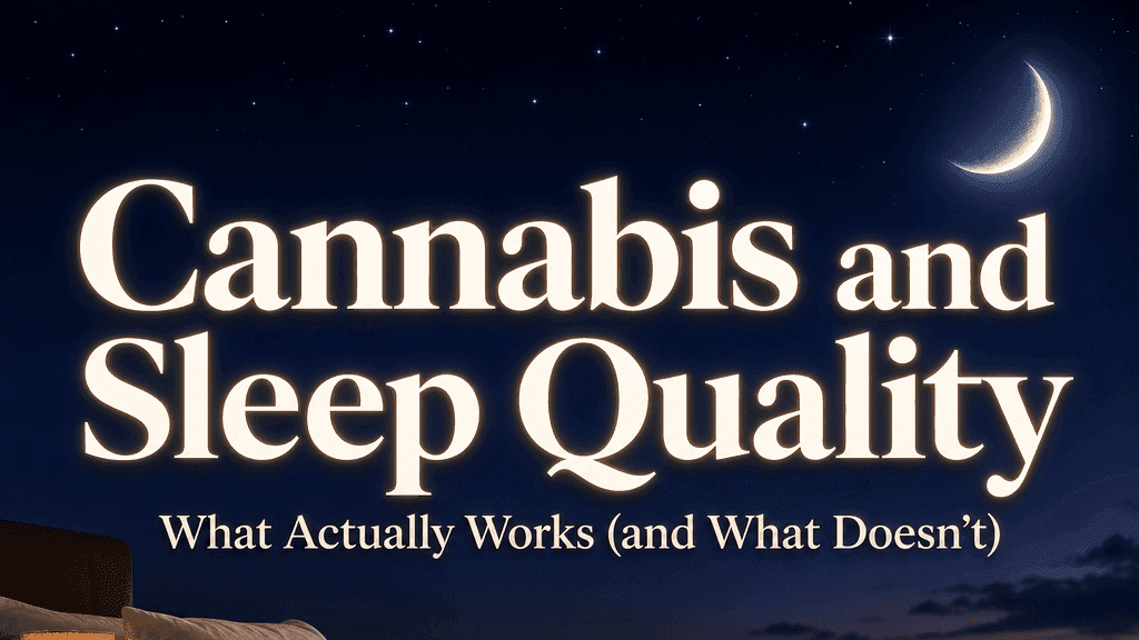Cannabis and Sleep Quality: What Actually Works (and What Doesn't) blog post cover image