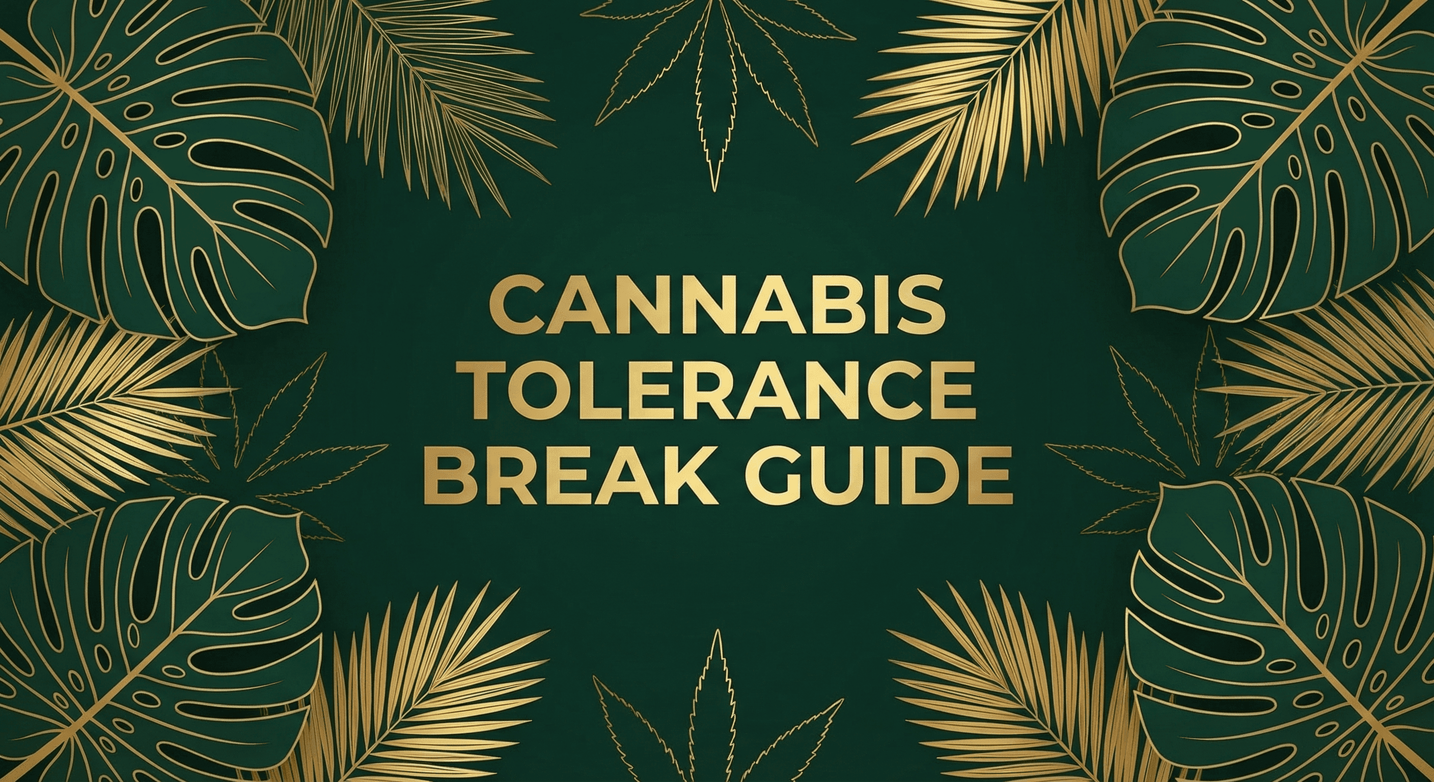 Cannabis Tolerance Break: The Complete Guide to Resetting Your System blog post cover image