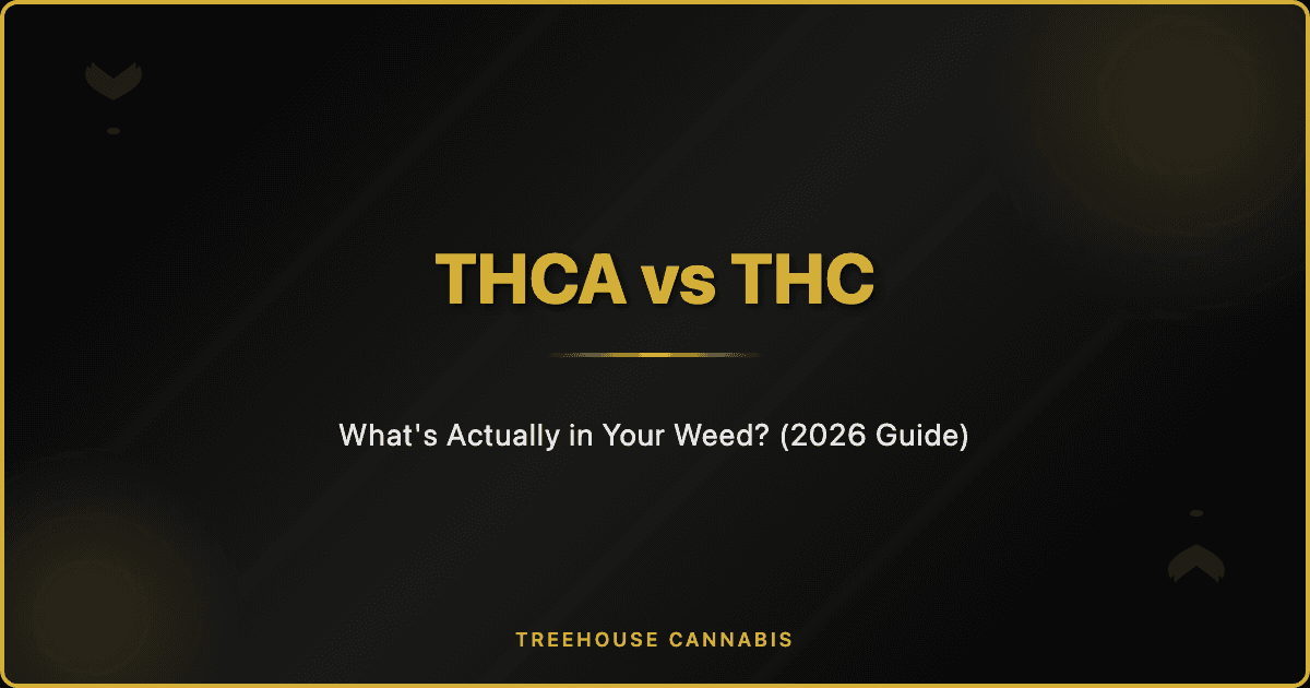THCA vs THC: What's Actually in Your Weed? (2026 Guide) blog post cover image
