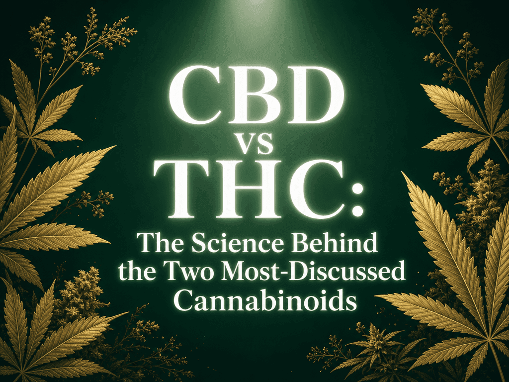 CBD vs THC: The Science Behind the Two Most-Discussed Cannabinoids blog post cover image