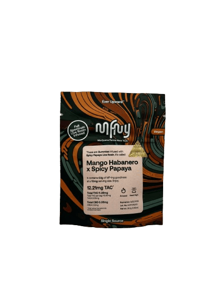 Mango Habanero x Spicy Papaya Live Rosin Gummies • 10 Pack - MFNY - EDIBLES - Rockland County Weed Delivery | Treehouse Cannabis