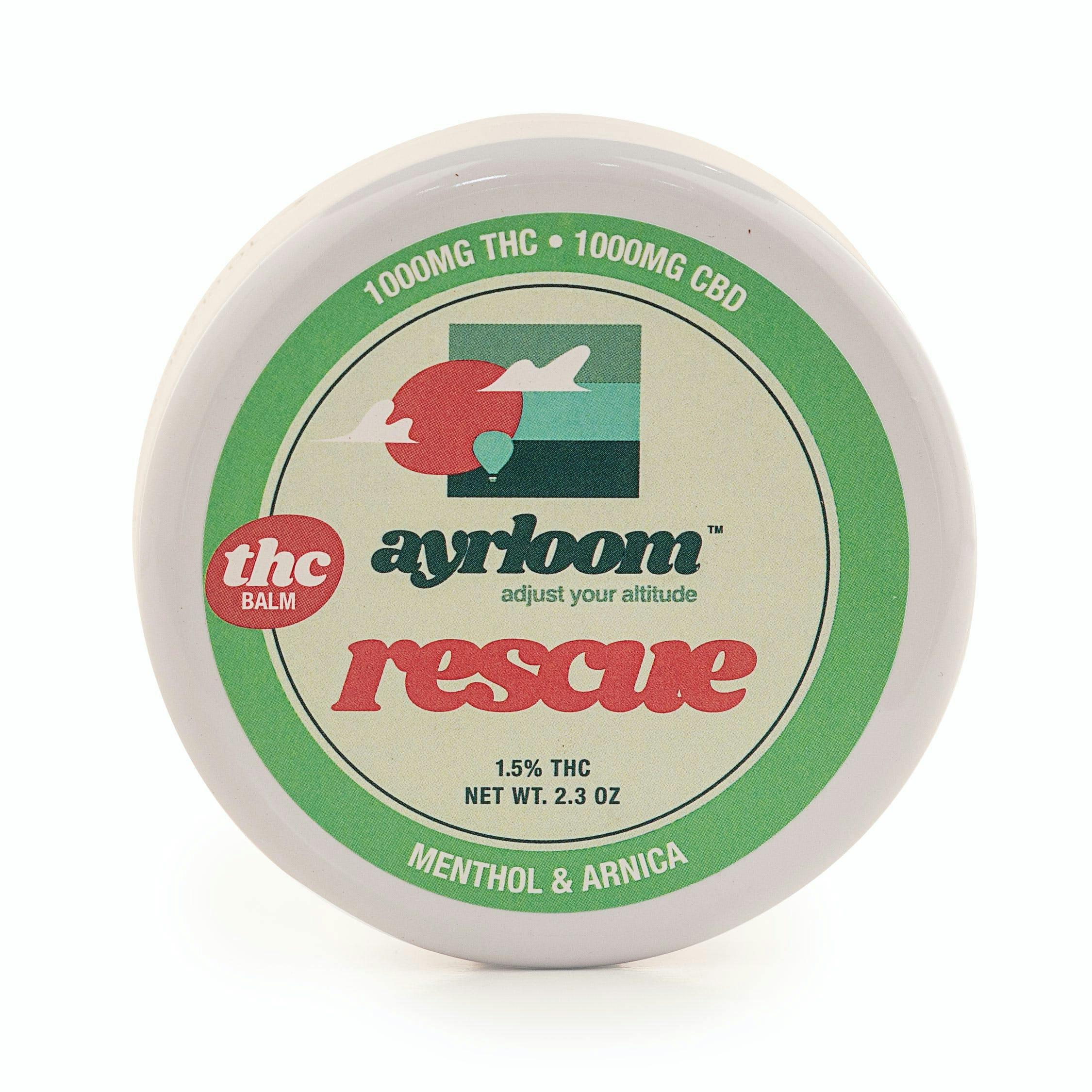 Rescue • Balm - ayrloom - TOPICALS - Rockland County Weed Delivery | Treehouse Cannabis