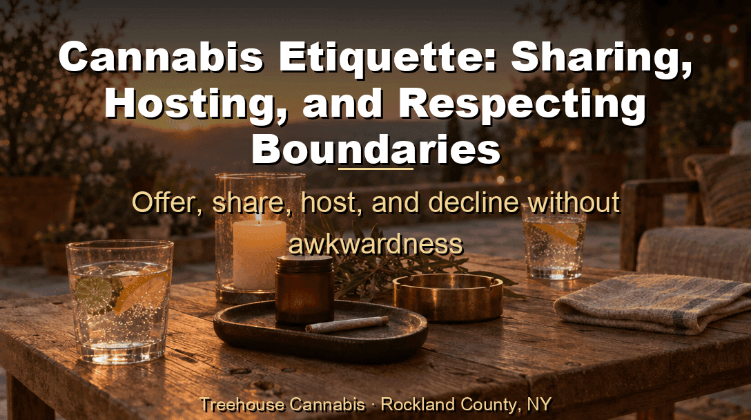 Cannabis Etiquette: Sharing, Hosting, and Respecting Boundaries blog post cover image