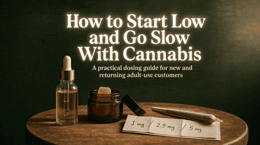 How to Start Low and Go Slow With Cannabis blog post cover image