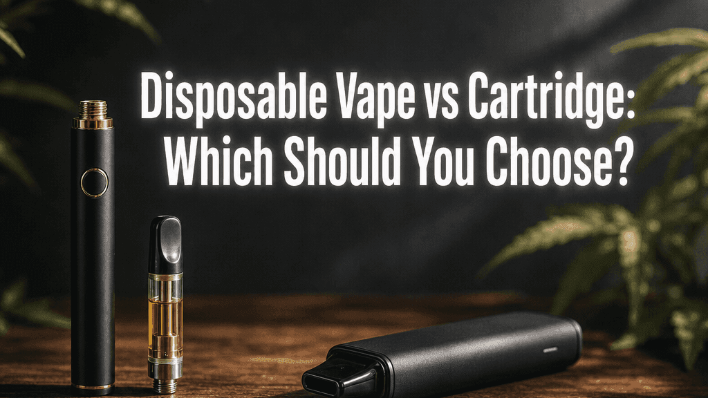 Disposable Vape vs Cartridge: Which Should You Choose? blog post cover image