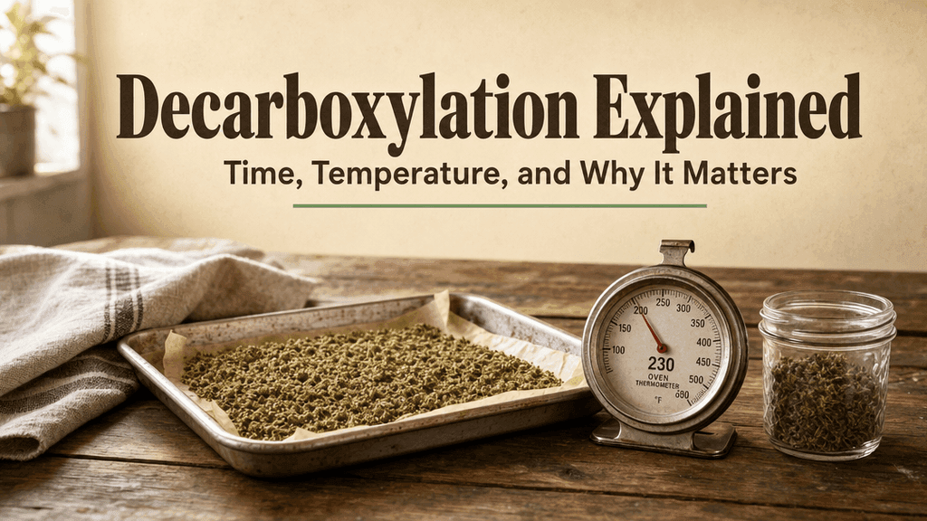 Decarboxylation Explained: Time, Temperature, and Why It Matters blog post cover image