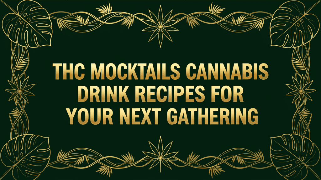 THC Mocktails: 5 Cannabis Drink Recipes for Your Next Gathering blog post cover image